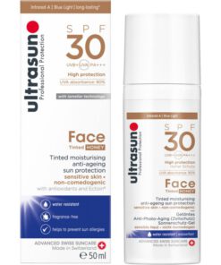 Ultrasun - Face Tinted Honey Moisturising Anti-Ageing SPF 30 Sensitive Skin - 50 ml.