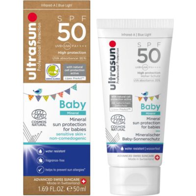 Ultrasun - Waterdichte Minerale Zonbescherming voor Baby's SPF 50 - 100 ml.