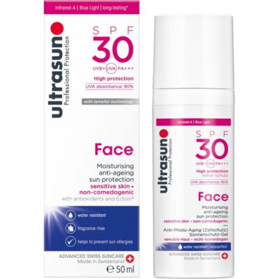 Ultrasun - Face Moisturising Anti-Ageing SPF 30 Sensitive Skin - 50 ml.