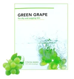 Skinesse - Green Grape Facial Masks - 5 stuks
